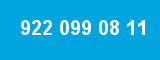 922 099 08 11 922 099 08 11